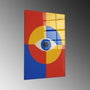 Wallity Cuadro Decorativo de Vidrio Templado Multicolor 70 x 100 cm
